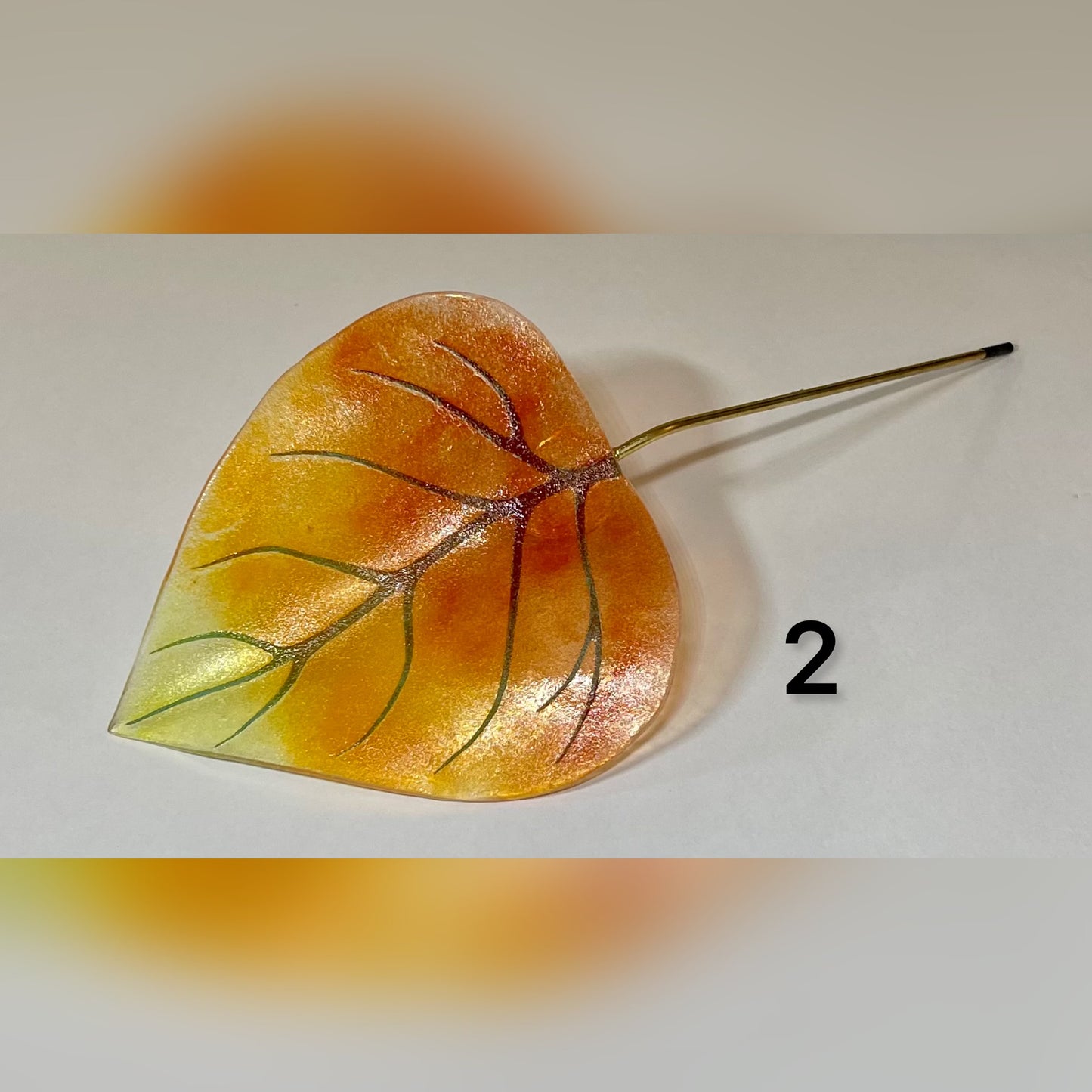 Glass Leaf for Watering Plants - Handmade